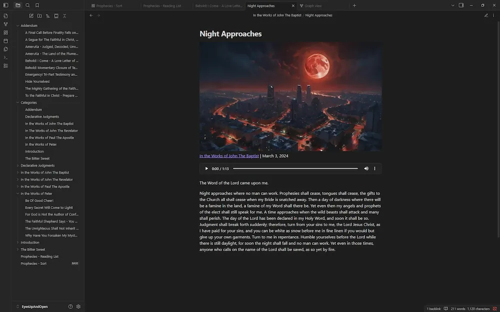 Search in Obsidian